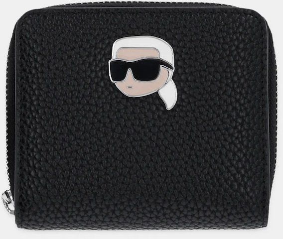 Peňaženka Karl Lagerfeld IKON dámska, čierna farba, A1W32126
