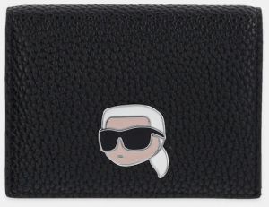 Peňaženka Karl Lagerfeld IKON dámska, čierna farba, A1W32125
