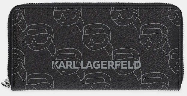 Peňaženka Karl Lagerfeld IKON dámska, čierna farba, A1W32044