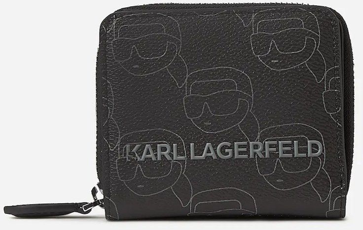 Peňaženka Karl Lagerfeld IKON dámska, čierna farba, A2W32018
