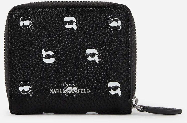 Peňaženka Karl Lagerfeld IKON dámska, čierna farba, A2W32037