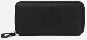 Kožená peňaženka Karl Lagerfeld K/CIRCLE dámska, čierna farba, A2W32034