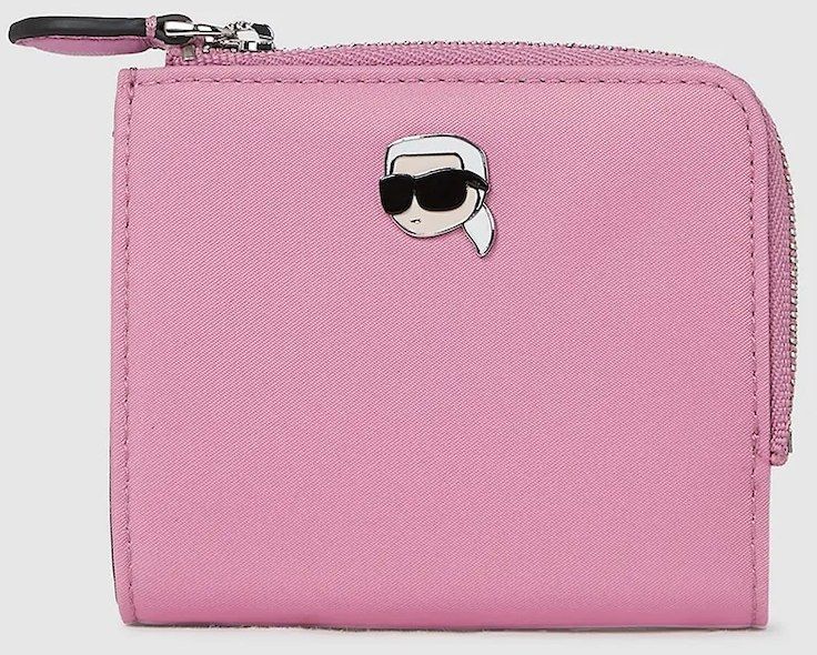 Peňaženka Karl Lagerfeld IKON dámska, ružová farba, A4W32012