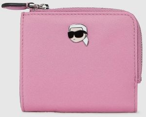 Peňaženka Karl Lagerfeld IKON dámska, ružová farba, A4W32012