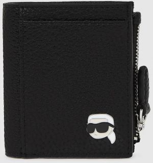 Peňaženka Karl Lagerfeld IKON dámska, čierna farba, A4W32005