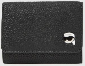 Peňaženka Karl Lagerfeld IKON dámska, čierna farba, A4W32003