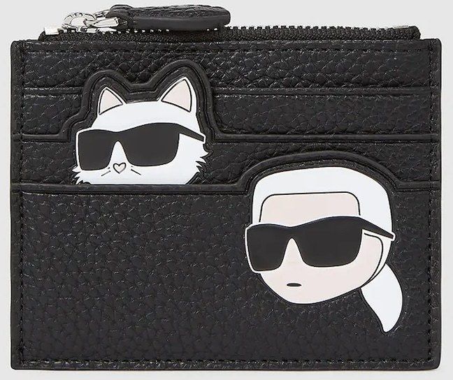 Peňaženka Karl Lagerfeld IKON dámska, čierna farba, A4W32079