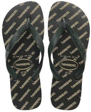 Šľapky Havaianas TOP LOGOMANIA ESSENTIAL BALLET zelená farba, 4149891.4896