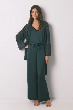 Pyžamo women'secret dámske, zelená farba, saténové, 2542473