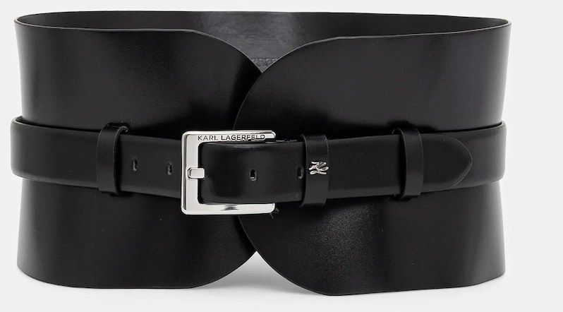 Opasok Karl Lagerfeld dámsky, čierna farba, A1W33063