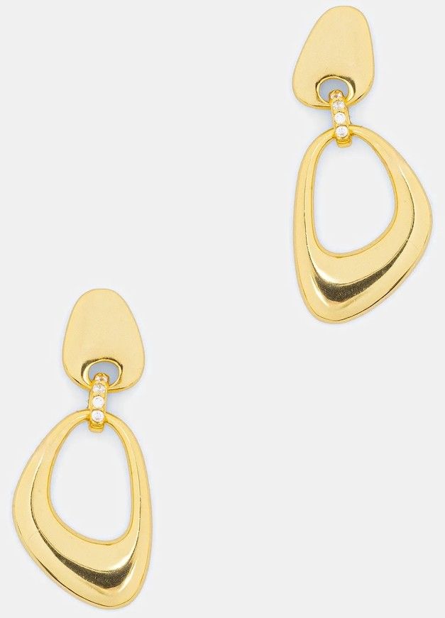 Strieborné pozlátené náušnice Answear.LAB