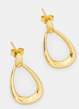 Pozlátené strieborné náušnice Answear.LAB