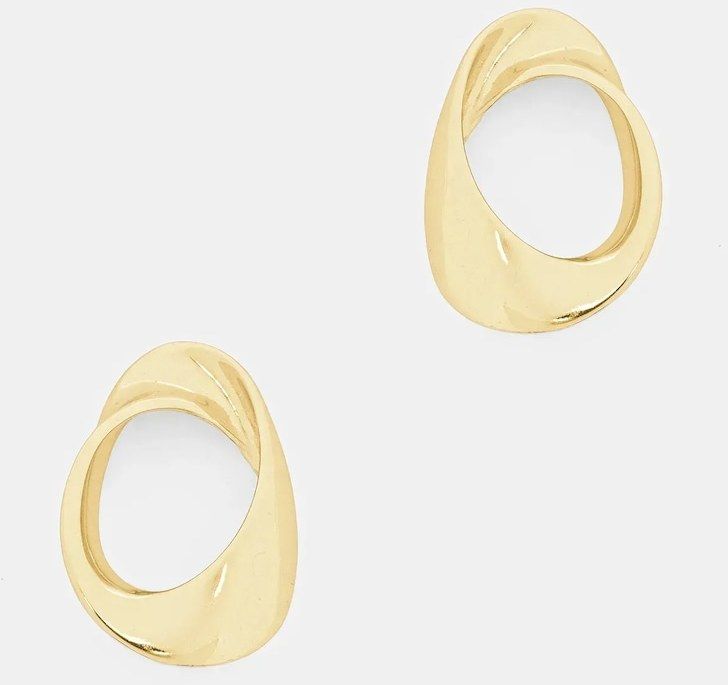 Pozlátené strieborné náušnice Answear.LAB