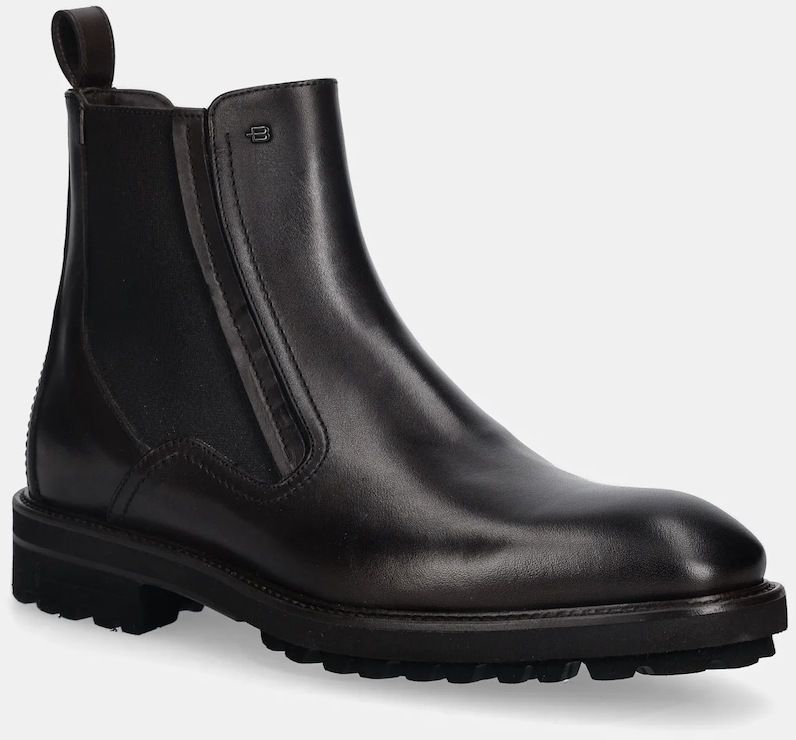 Kožené topánky chelsea Baldinini hnedá farba, U6B026P1VITE