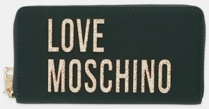 Peňaženka Love Moschino dámska, zelená farba, JC5692PP0NKD085A