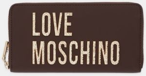 Peňaženka Love Moschino dámska, hnedá farba, JC5692PP0NKD031A