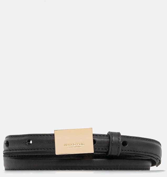 Kožený opasok Marc O'Polo čierna farba, 5000009099