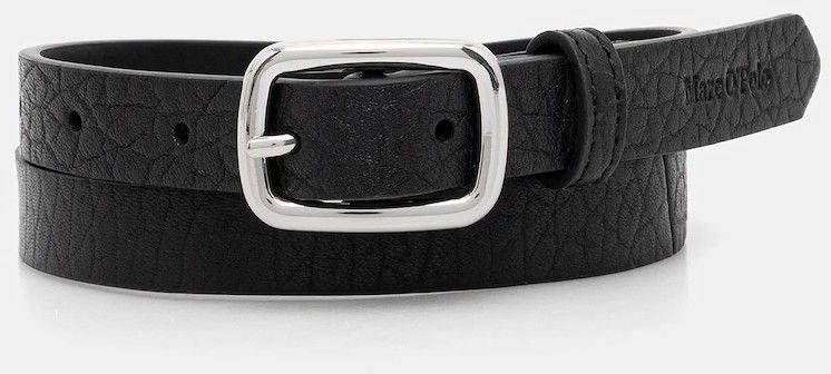 Kožený opasok Marc O'Polo čierna farba, 5000009100