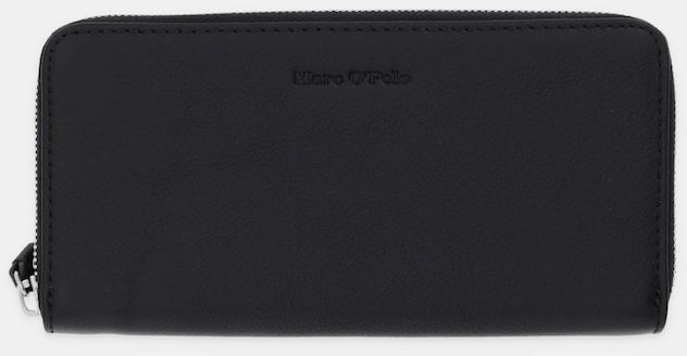 Kožená peňaženka Marc O'Polo čierna farba, 5000009090