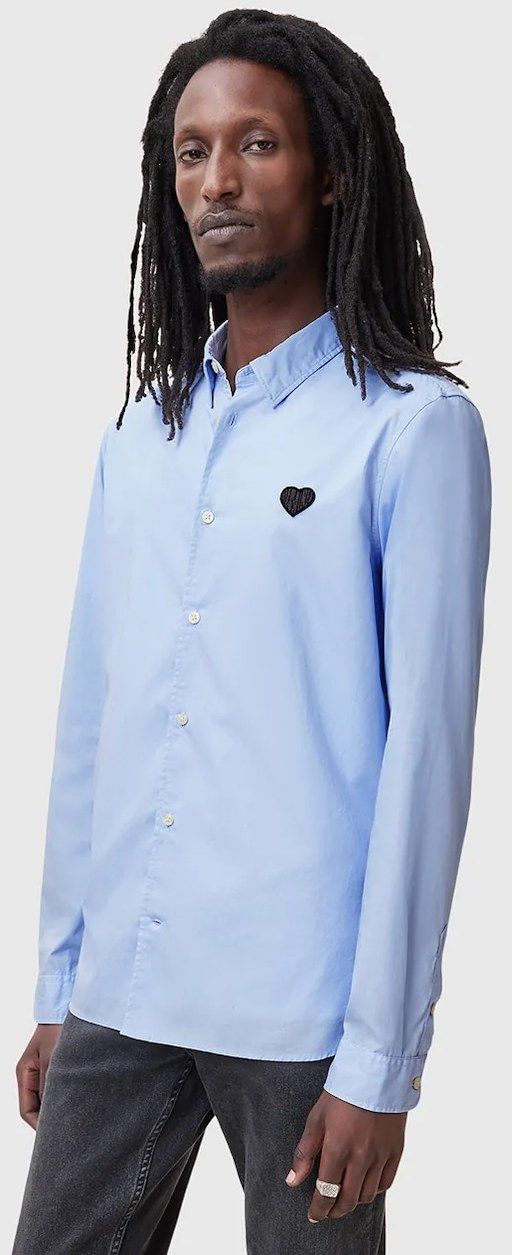 Bavlnená košeľa AllSaints AMANTE pánska, slim, s klasickým golierom, M122SC