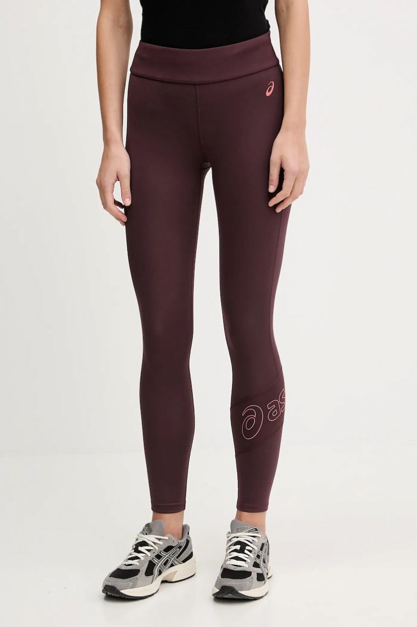 Legíny Asics ASICS LOGO fialová farba, s potlačou, 2032C943.600