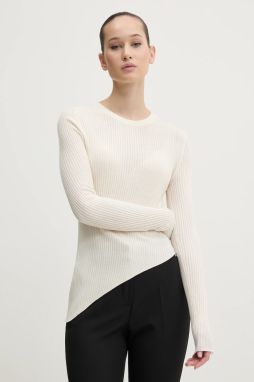 Sveter Hugo Blue dámsky, béžová farba, tenký, 50532240