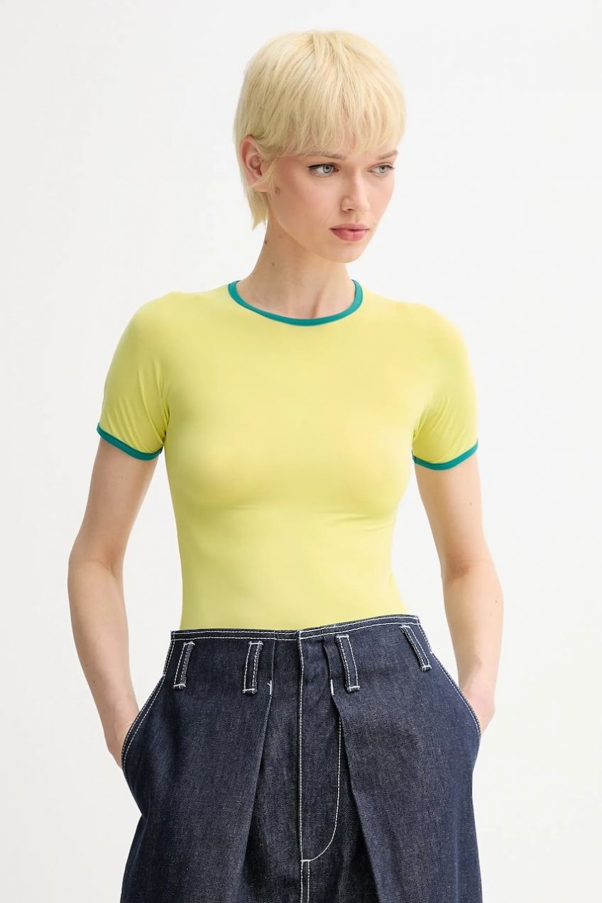 Tričko Sunnei dámske, žltá farba, PRTWWJER009