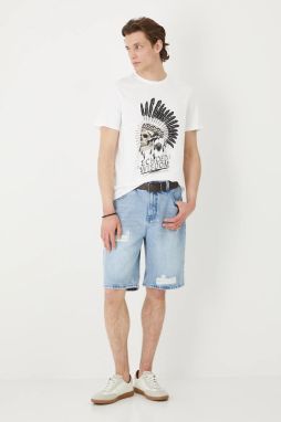 Bavlnené tričko Medicine pánske, biela farba, s potlačou