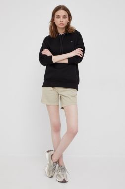 Mikina G-Star dámska, čierna farba, s kapucňou, jednofarebná, D21255-C235