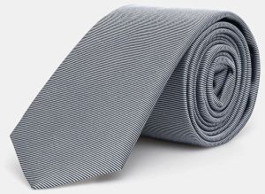 Kravata s prídavkom hodvábu HUGO modrá farba, 50520644