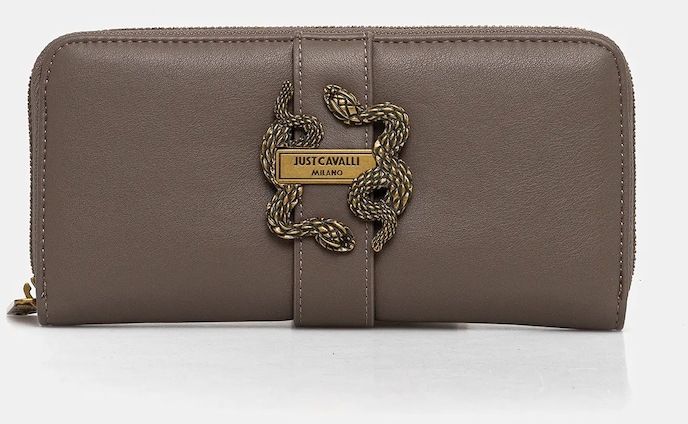 Peňaženka Just Cavalli dámska, hnedá farba, 79RA5PA1 ZSA89