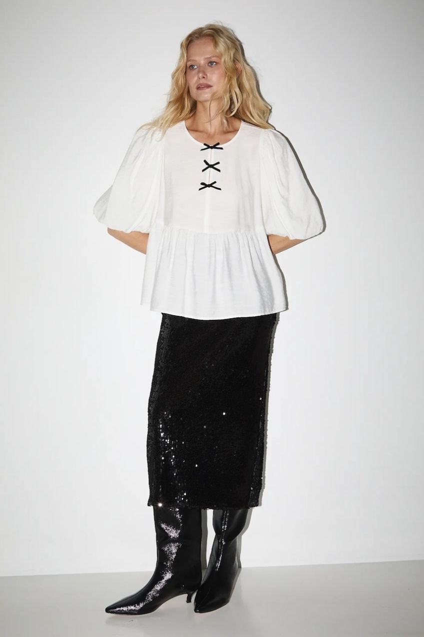 Blúzka Medicine béžová farba, jednofarebná