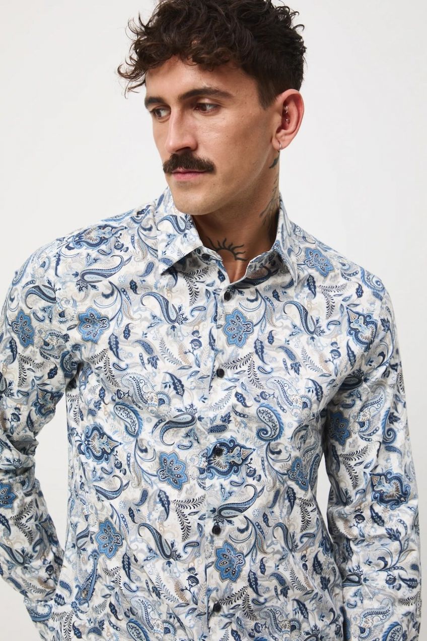 Košeľa Medicine viac farieb, slim, s klasickým golierom