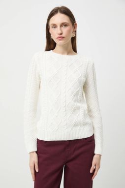 Sveter Medicine béžová farba, teplé