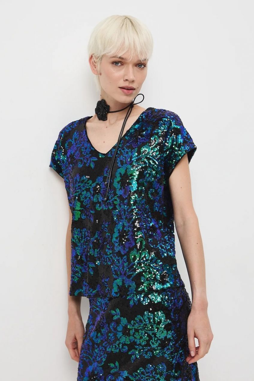 Blúzka Medicine viac farieb, s nášivkou