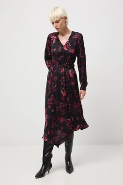 Šaty Medicine viac farieb, midi, áčkový strih