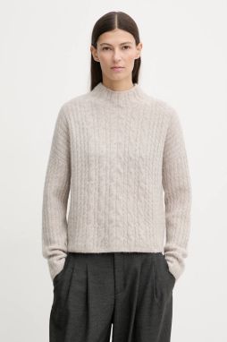 Sveter s prímesou alpaky Marc O'Polo béžová farba, ľahký, 510609460223