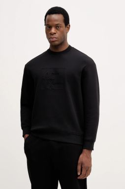 Mikina Armani Exchange čierna farba, jednofarebná, XM001371 AF13047