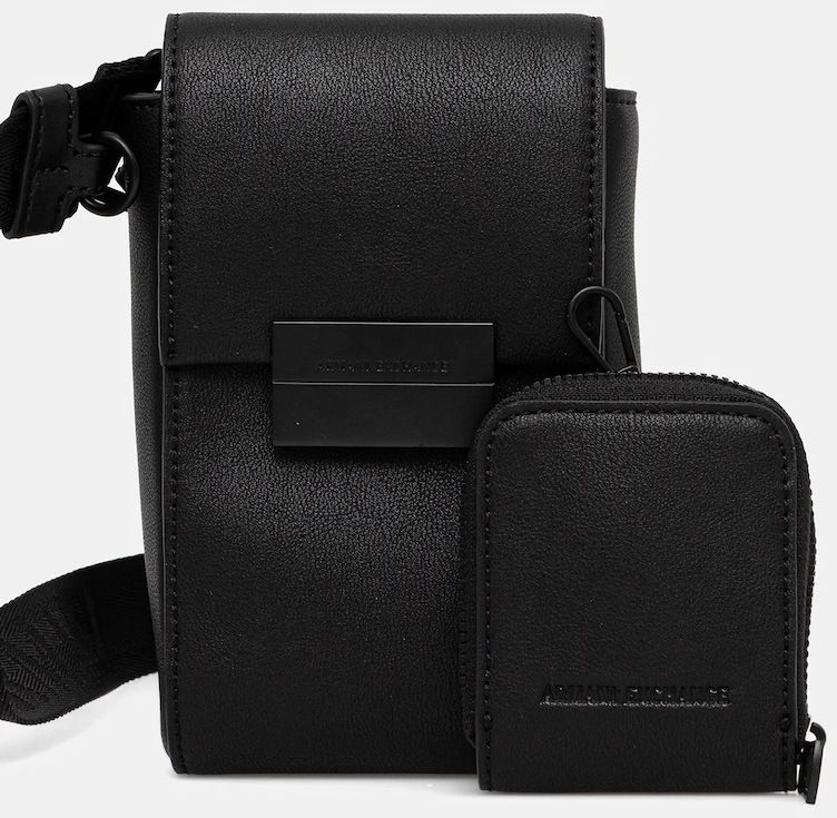Malá taška Armani Exchange čierna farba, XM001617 AF17209
