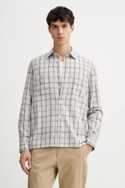 Bavlnená košeľa Marc O'Polo šedá farba, regular, s klasickým golierom, 526724542108