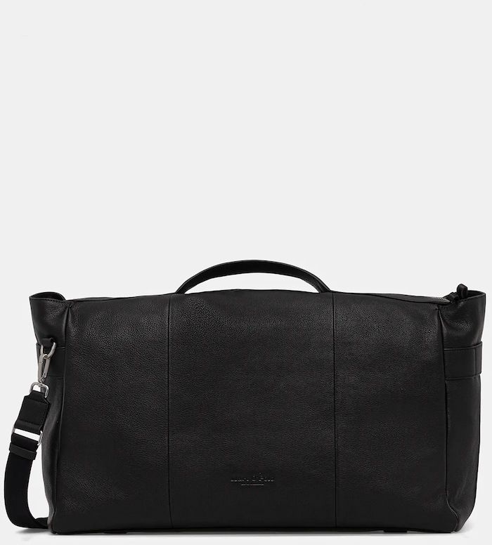 Kožená taška Marc O'Polo čierna farba, 5000009079