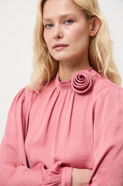 Blúzka Medicine ružová farba, jednofarebná