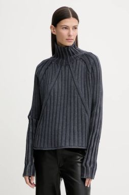 Bavlnený sveter G-Star 0 modrá farba, s rolákom, D27172.D630