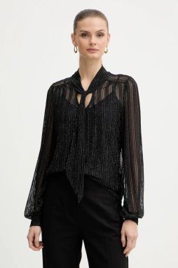 Blúzka Morgan čierna farba, vzorované, TEVAL