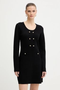 Šaty Morgan čierna farba, mini, priliehavé, RMRETRO