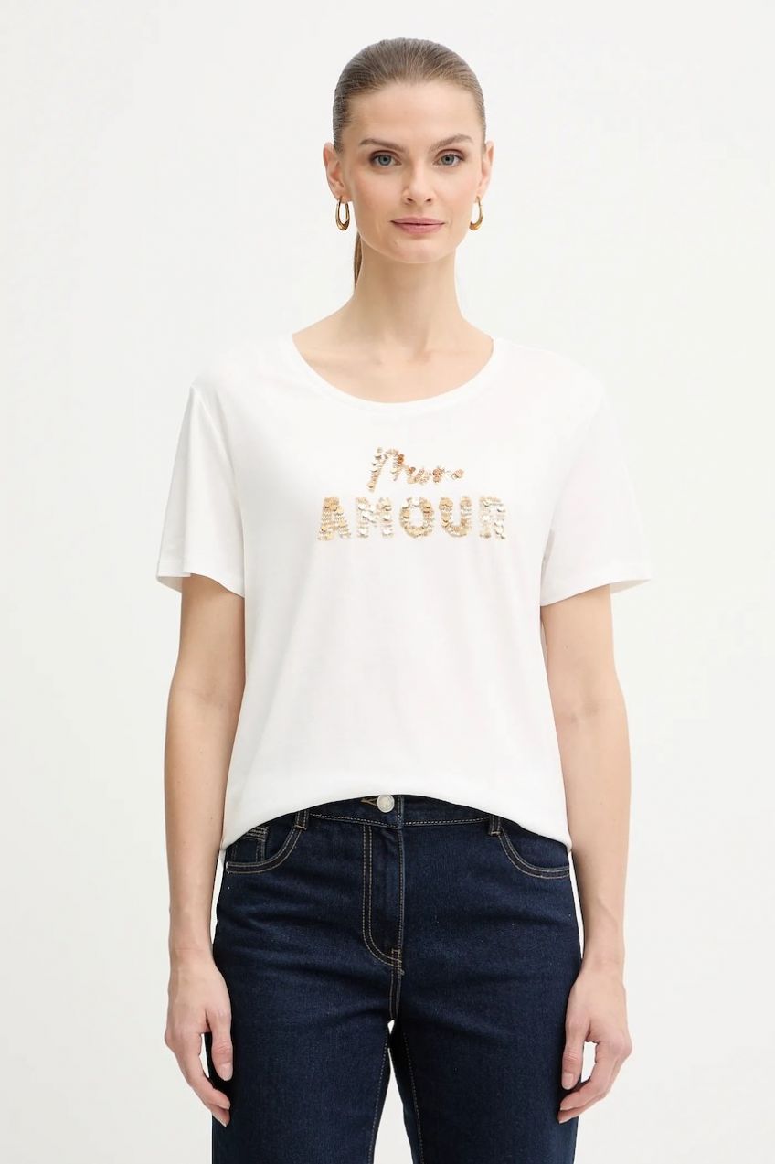 Tričko Morgan dámske, béžová farba, DPEAK