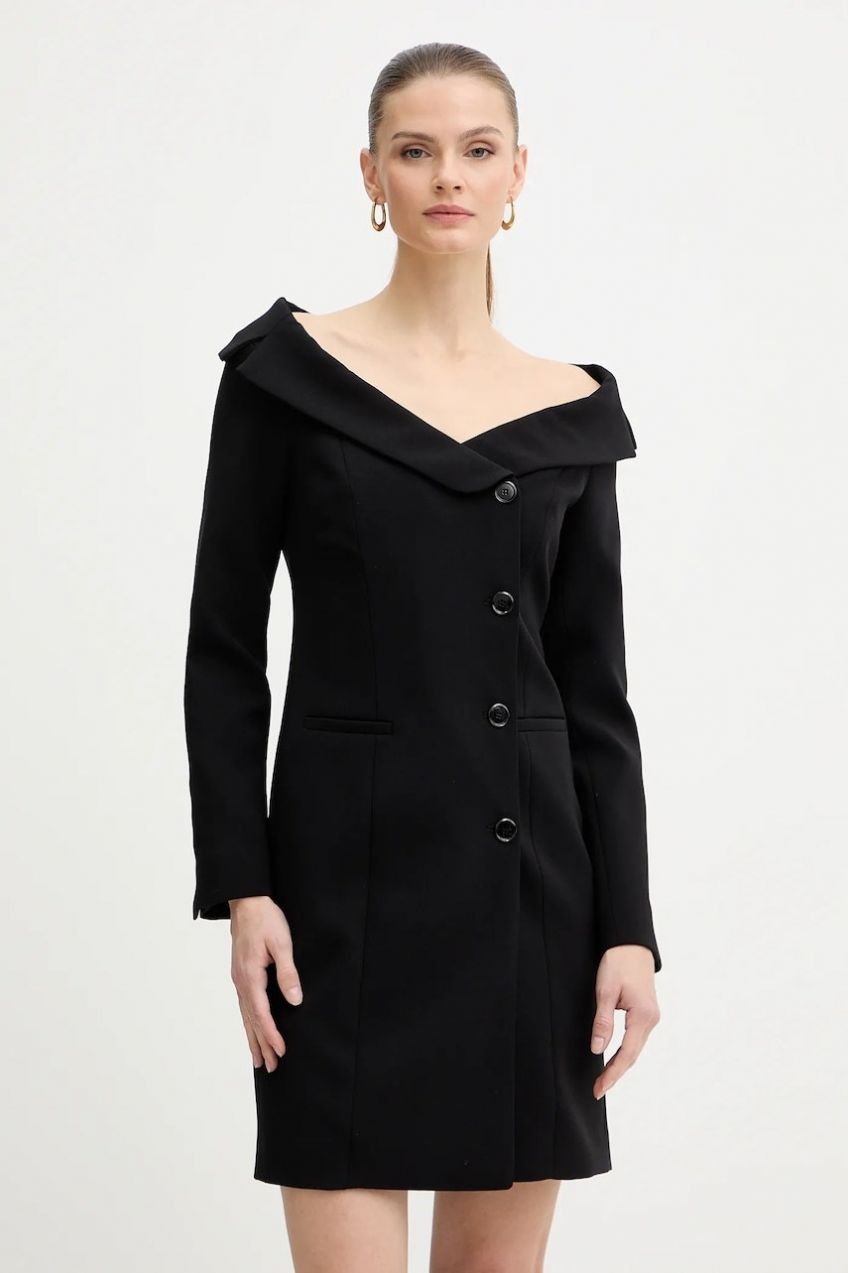 Šaty Pinko čierna farba, mini, priliehavé, 106139 A304