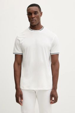 Tričko Armani Exchange pánske, biela farba, jednofarebné, XM001467 AF10356