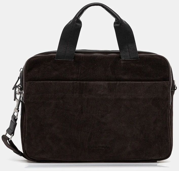 Semišová taška Marc O'Polo hnedá farba, 5000007751