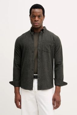 Bavlnená košeľa Lindbergh zelená farba, regular, s klasickým golierom, 30.225050